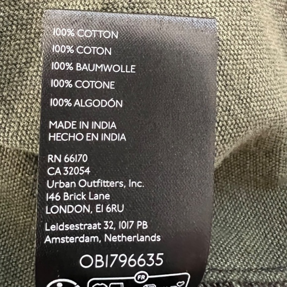 WE THE FREE Viva Surplus Cotton Pea Jacket in Army Green - S - Picture 10 of 13